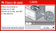 Ilustración de la pantalla panel de mandos