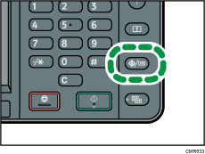 Illustration de la touche Compteur/Outils utilisateur