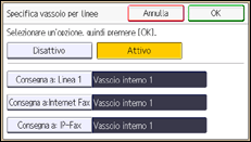 Illustrazione schermata pannello di controllo