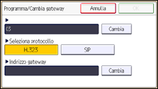 Illustrazione schermata pannello di controllo