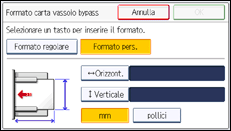 Illustrazione schermata pannello di controllo