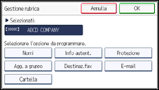 Illustrazione schermata pannello di controllo