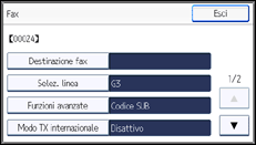 Illustrazione schermata pannello di controllo