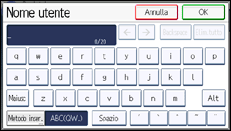 Illustrazione schermata pannello di controllo