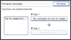 Schermafbeelding bedieningspaneel