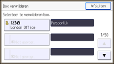 Schermafbeelding bedieningspaneel