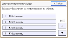 Schermafbeelding bedieningspaneel