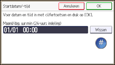 Schermafbeelding bedieningspaneel