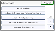 Schermafbeelding bedieningspaneel