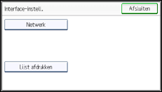 Schermafbeelding bedieningspaneel