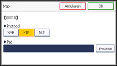 Schermafbeelding bedieningspaneel