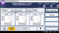 Schermafbeelding bedieningspaneel