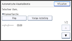 Schermafbeelding bedieningspaneel