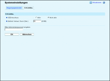 Web-Browser Bildschirmdarstellung