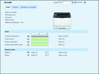 Illustration de la page du navigateur Web