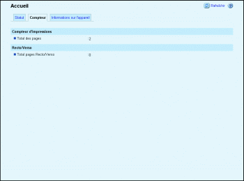Illustration de la page du navigateur Web