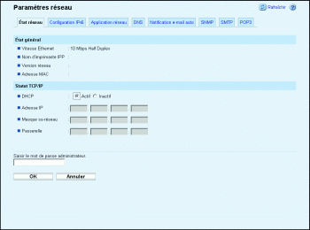 Illustration de la page du navigateur Web