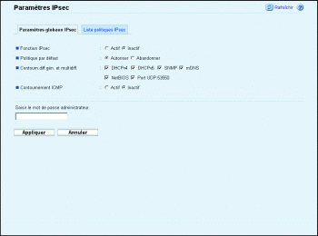 Illustration de la page du navigateur Web
