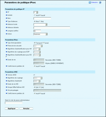 Illustration de la page du navigateur Web