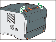 Illustratie van de printer