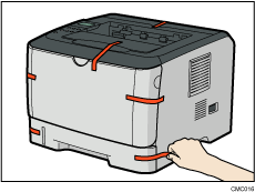 Illustratie van de printer