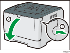 Illustratie van de printer