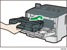 Illustratie van de printer