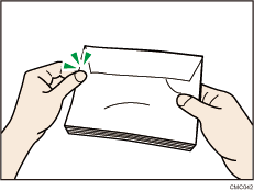 Иллюстрация разравнивания конвертов