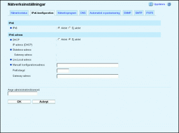 Bild av webbläsarskärmen