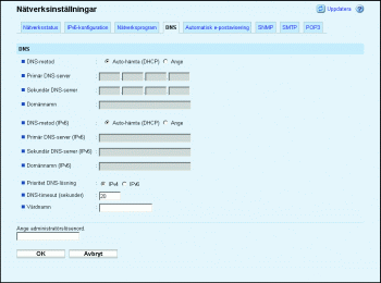 Bild av webbläsarskärmen