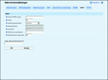 Bild av webbläsarskärmen