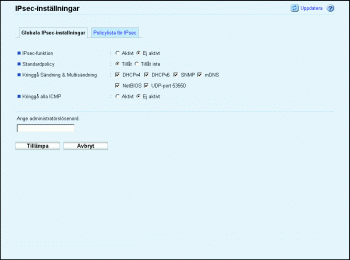 Bild av webbläsarskärmen
