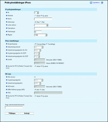 Bild av webbläsarskärmen