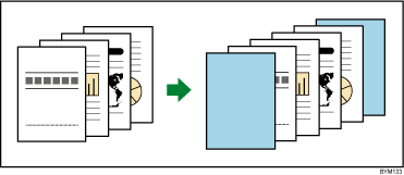 Illustration of adding cover sheets 