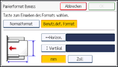 Abbildung Bedienfeld-Display