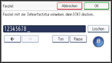 Abbildung Bedienfeld-Display