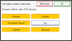 Abbildung Bedienfeld-Display