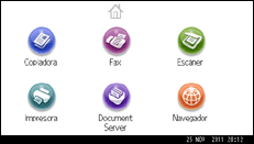 Ilustración de la pantalla panel de mandos