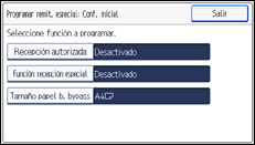 Ilustración de la pantalla panel de mandos