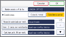 Ilustración de la pantalla panel de mandos