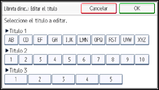 ilustración de la pantalla del panel de operaciones