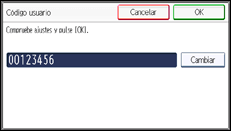 Ilustración de la pantalla panel de mandos