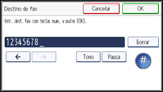 Ilustración de la pantalla panel de mandos