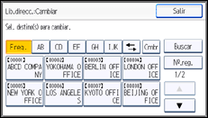 ilustración de la pantalla del panel de operaciones