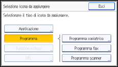 Illustrazione schermata pannello di controllo