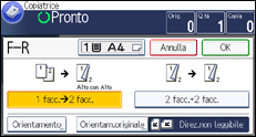 Illustrazione schermata pannello di controllo