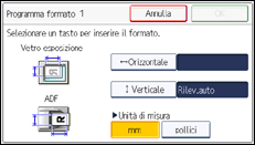 Illustrazione schermata pannello di controllo
