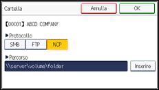 Illustrazione schermata pannello di controllo