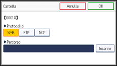 Illustrazione schermata pannello di controllo