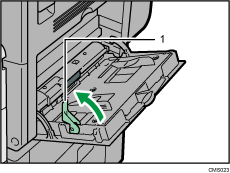Illustrazione schermata vassoio bypass con didascalie numerate